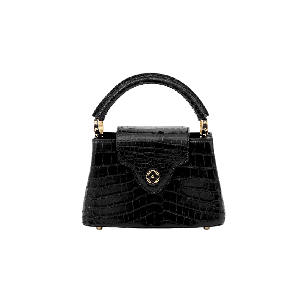 Genuine Crocodile Leather Top Handle Handbag For Women
