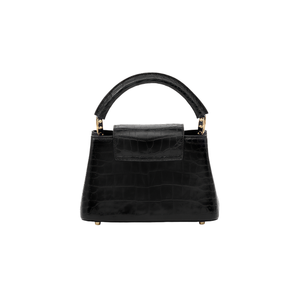 Genuine Crocodile Leather Top Handle Handbag For Women