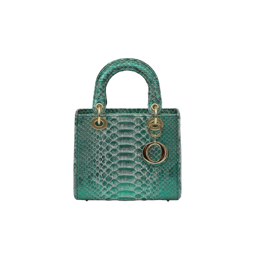 Handmade Exotic Snake Skin Top-Handle Handbag
