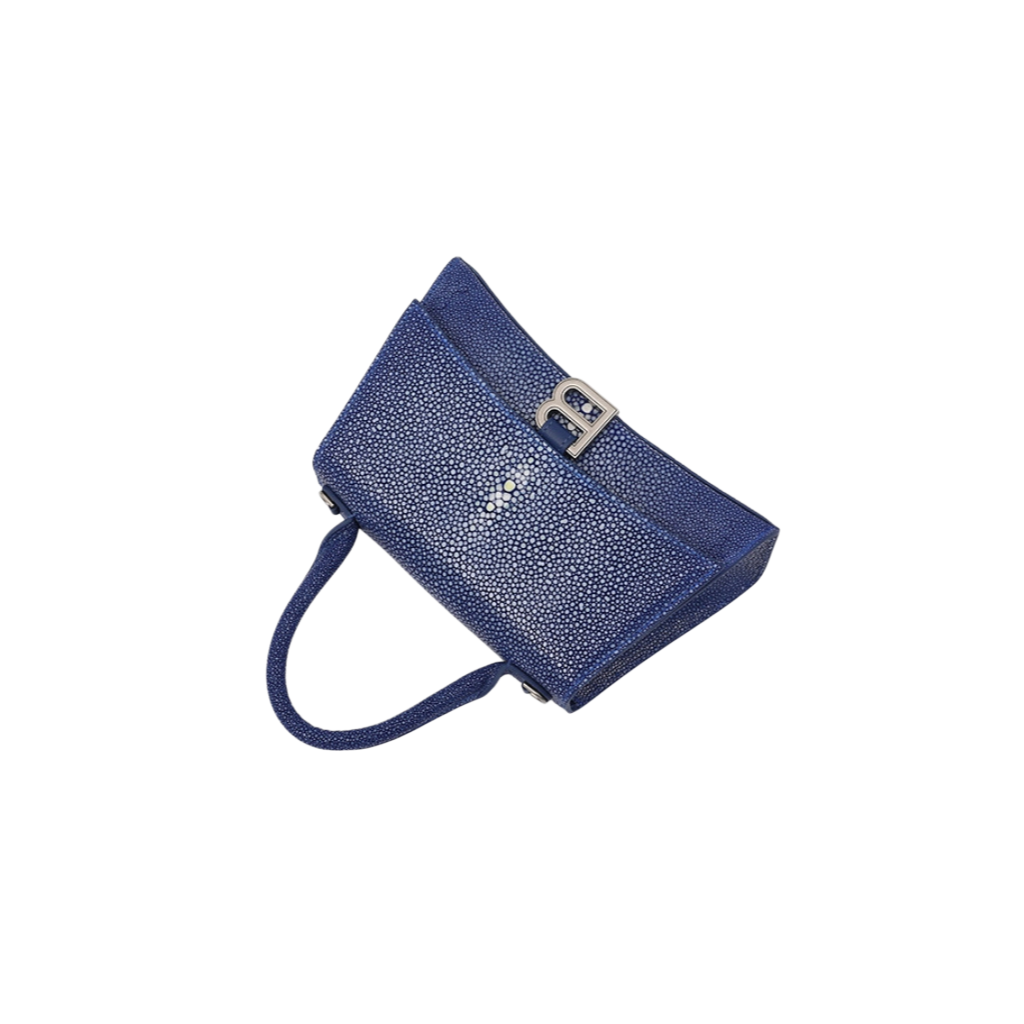 Genuine Stingray Skin Designer Handbag | Artisan Handmade Crossbody Satchel