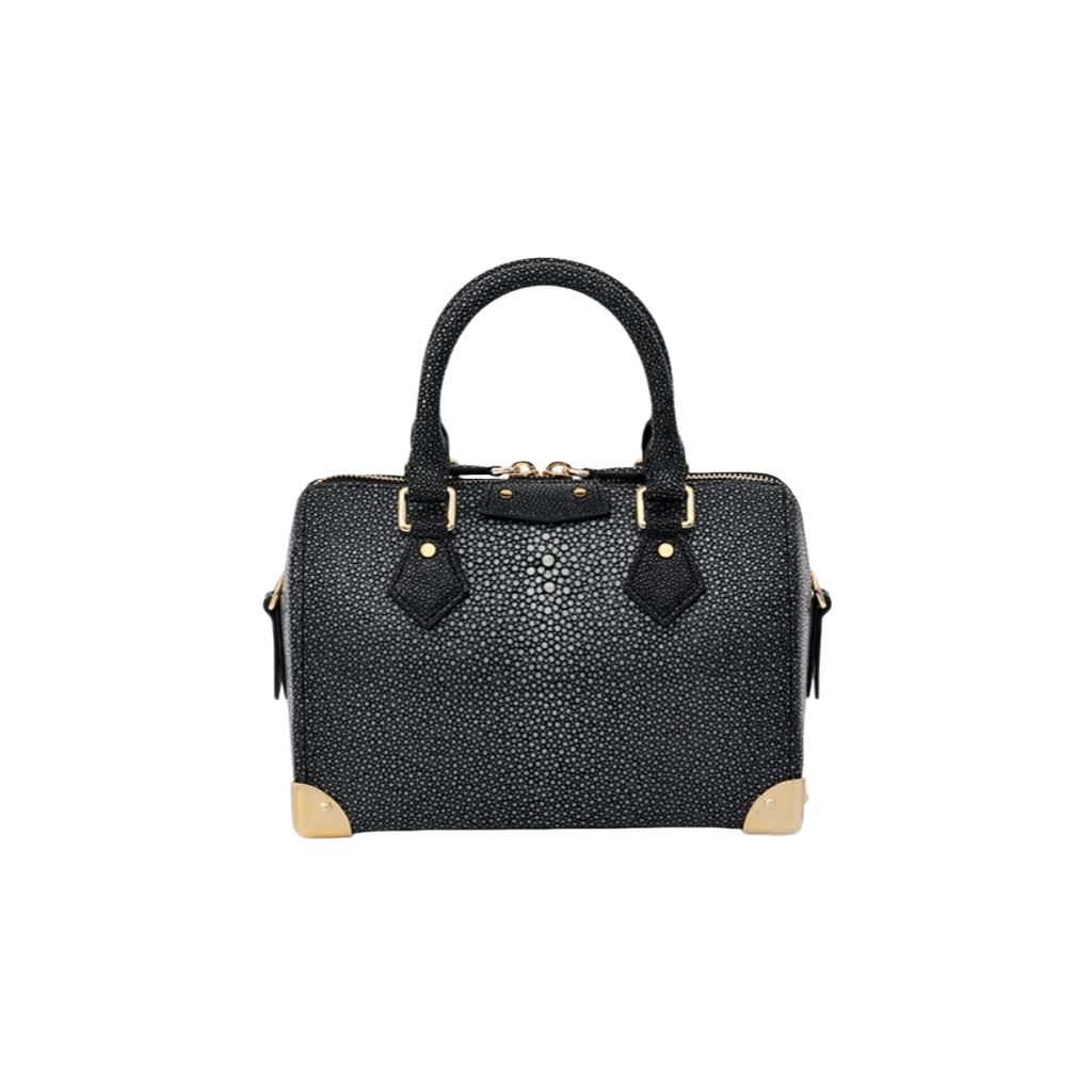 Genuine Stingray Skin Top Handle Bag Crossbody Shoulder Bag