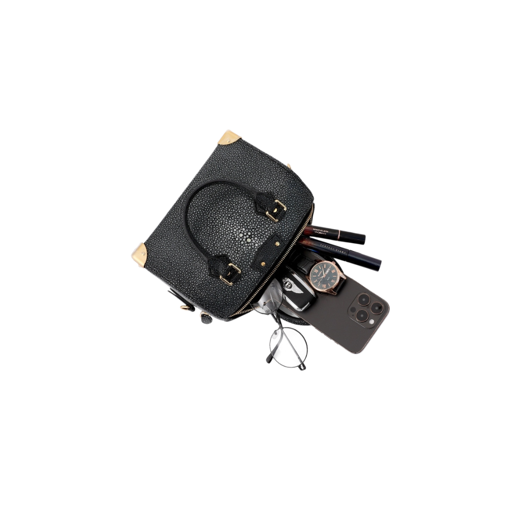 Genuine Stingray Skin Satchel | Artisan Handmade Crossbody