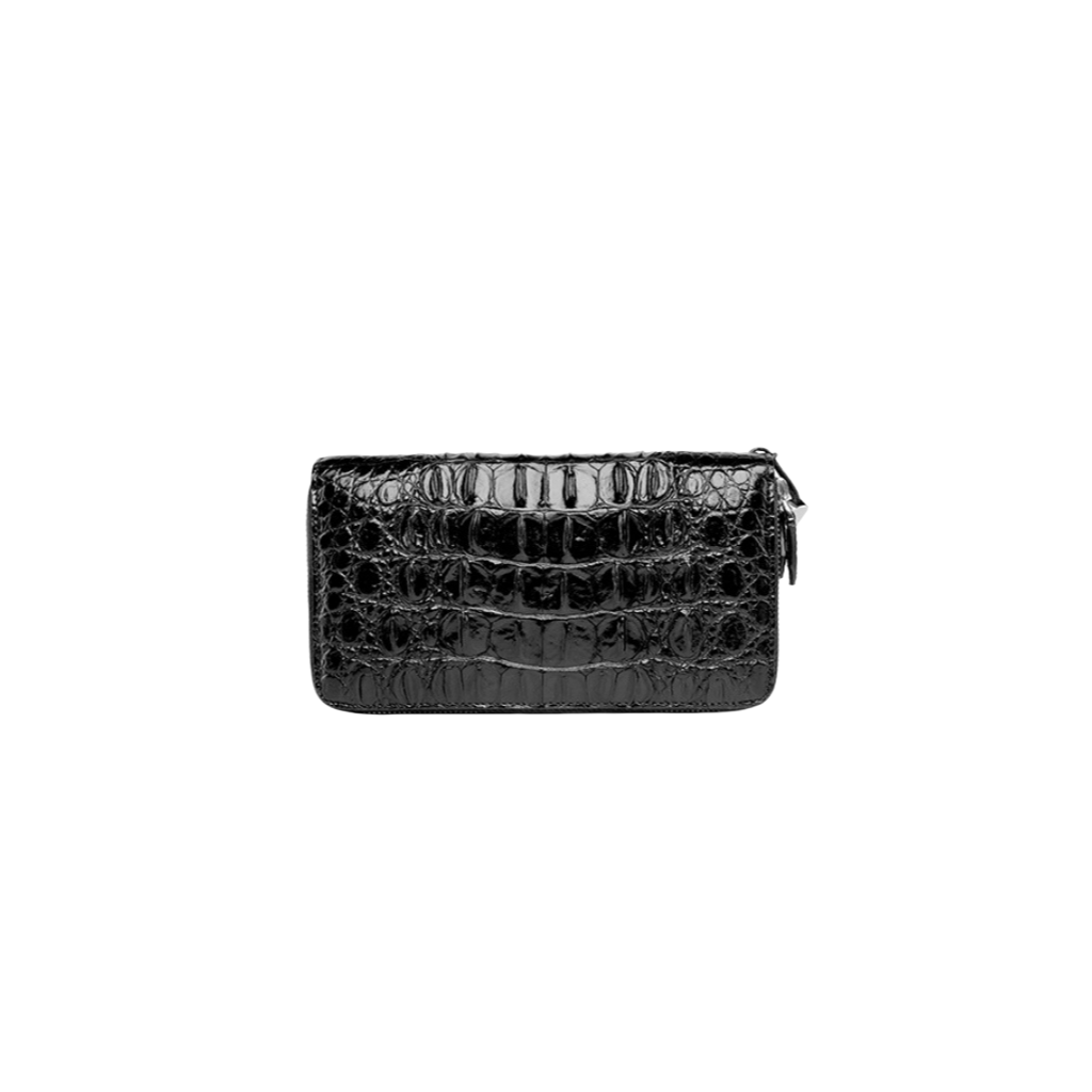 Crocodile Multi Card Holder Wallets Bifold Wallets with Zipper
