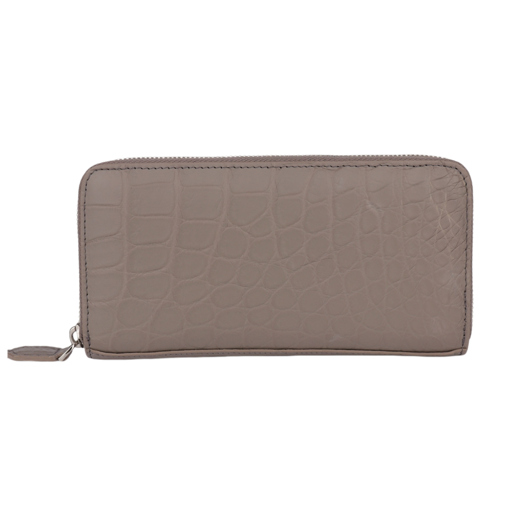 Matte Crocodile Leather Wallet | Luxury RFID Bifold Wallet