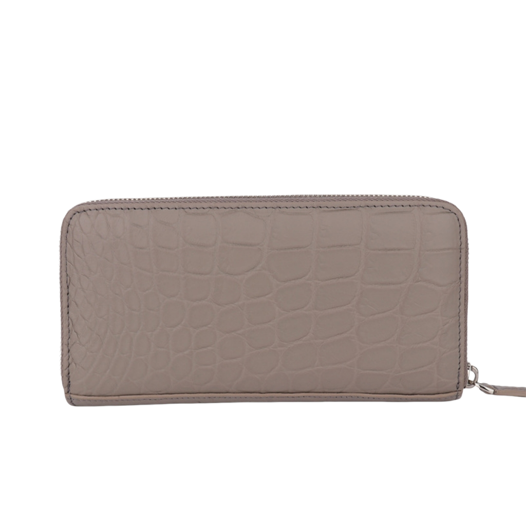 Matte Crocodile Leather Wallet | Luxury RFID Bifold Wallet