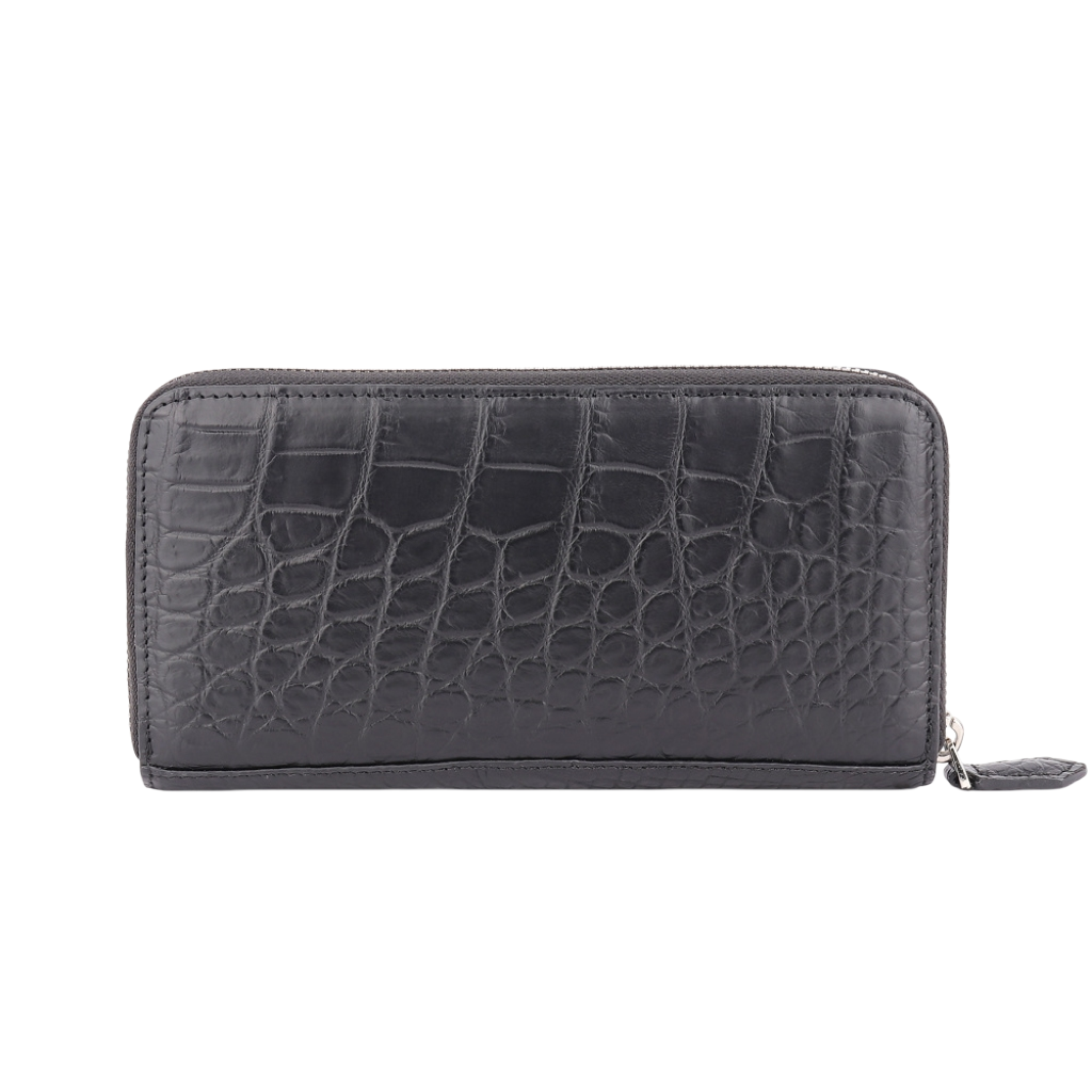 Matte Crocodile Leather Wallet | Luxury RFID Bifold Wallet