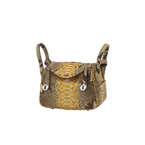 Genuine Python Snakeskin Mini Crossbody Bag | Luxury Handbag