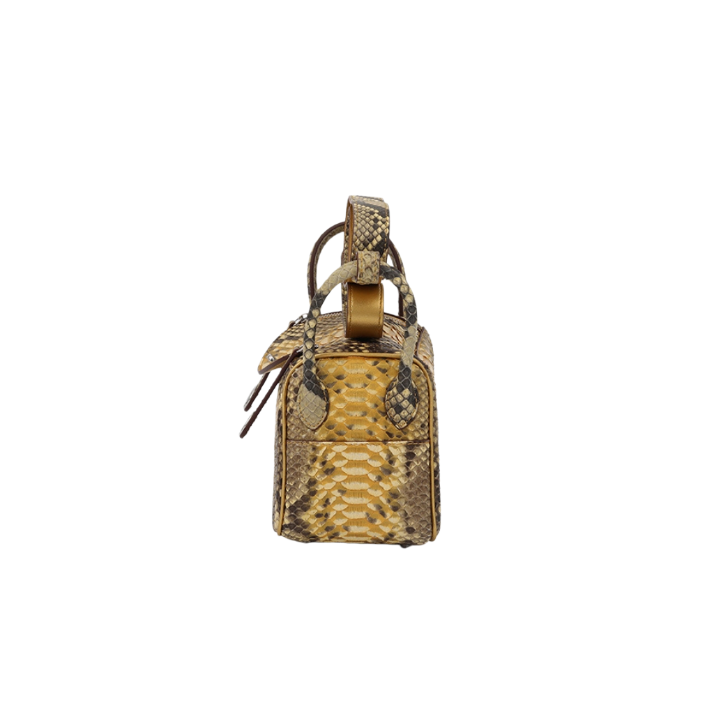 Genuine Python Snakeskin Mini Crossbody Bag | Luxury Handbag