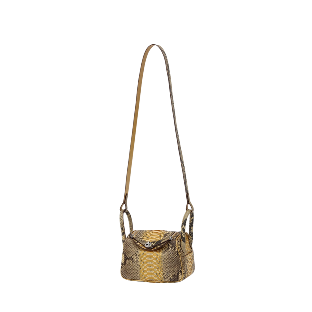 Genuine Python Snakeskin Mini Crossbody Bag | Luxury Handbag